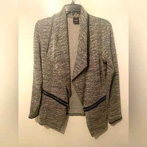 Black and white cardigan